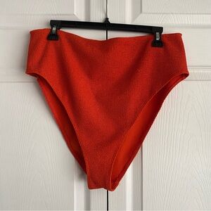 ASOS Bikini Bottoms, bright red/orange, size XL
